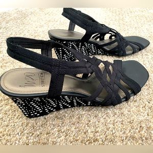 Strappy wedge sandals